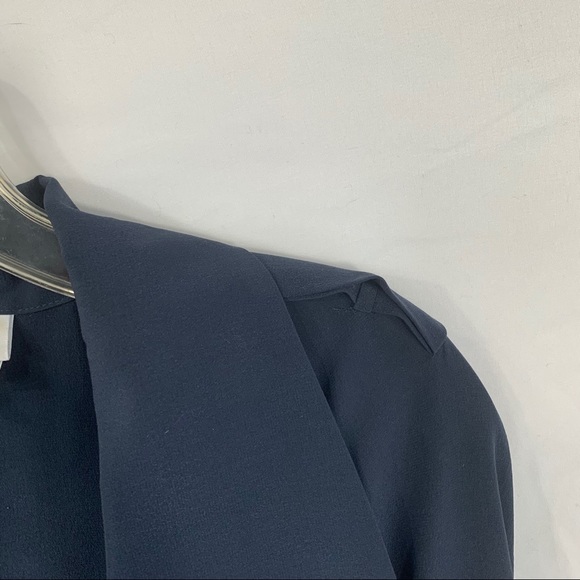 Lacoste Silk Double Breasted Navy Shirt Dress - Picture 6 of 13